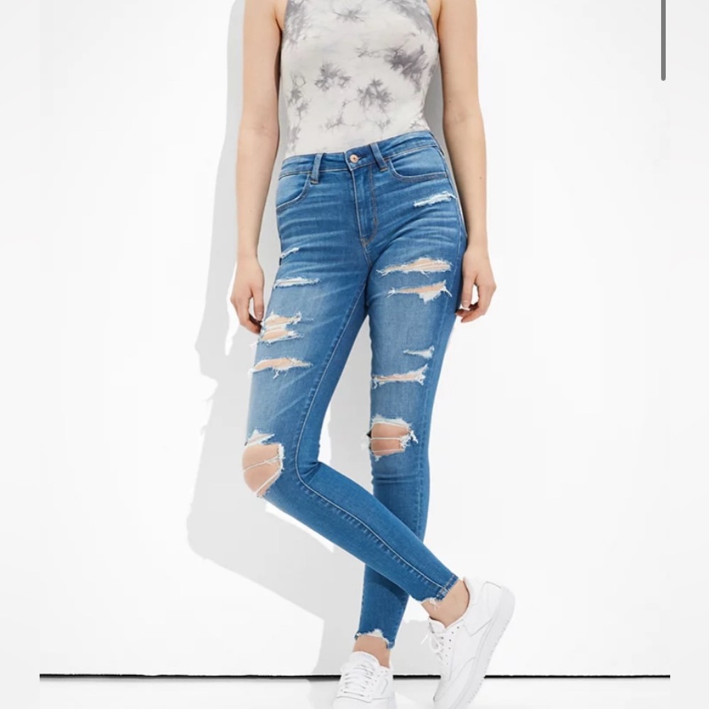 AEO Distressed Jeggings Size 2